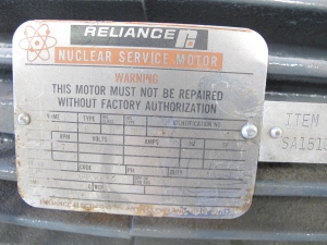 MOTOR, ELECTRIC TYPE, 75 HORSEPOWER, 460VAC 3 PHASE ELEC RATING, 1775 RPM, 365TS FRAME, 92 AMPS, 1.0 SERVICE FACTOR. PART # 3YF882490 (W-44) LOADING & HANDLING FEE $15-